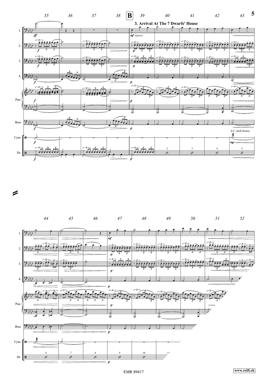 Snow White Snow White Bassoon Quartet scores gallery preview page 6