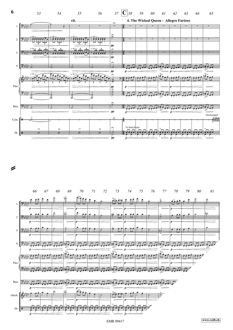 Snow White Snow White Bassoon Quartet scores gallery preview page 7