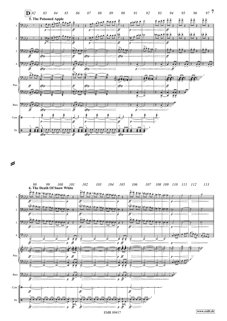 Snow White Snow White Bassoon Quartet scores gallery preview page 8