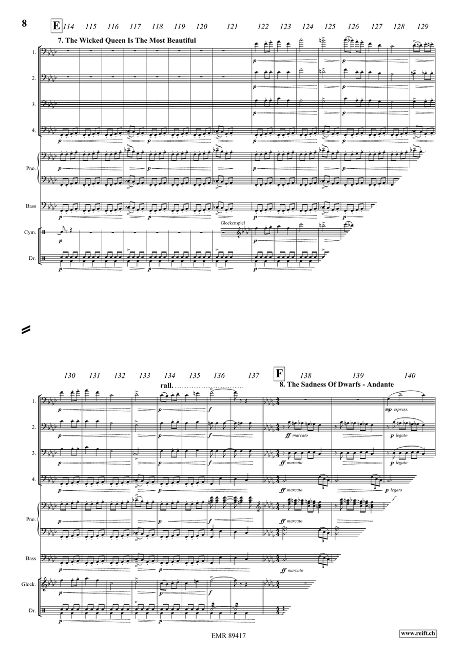 Snow White Snow White Bassoon Quartet scores gallery preview page 9
