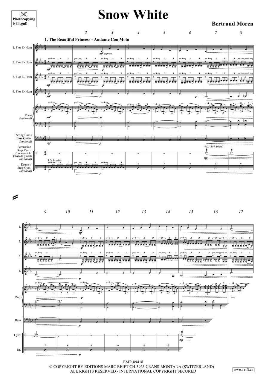 Snow White Snow White Horn scores gallery preview page 4