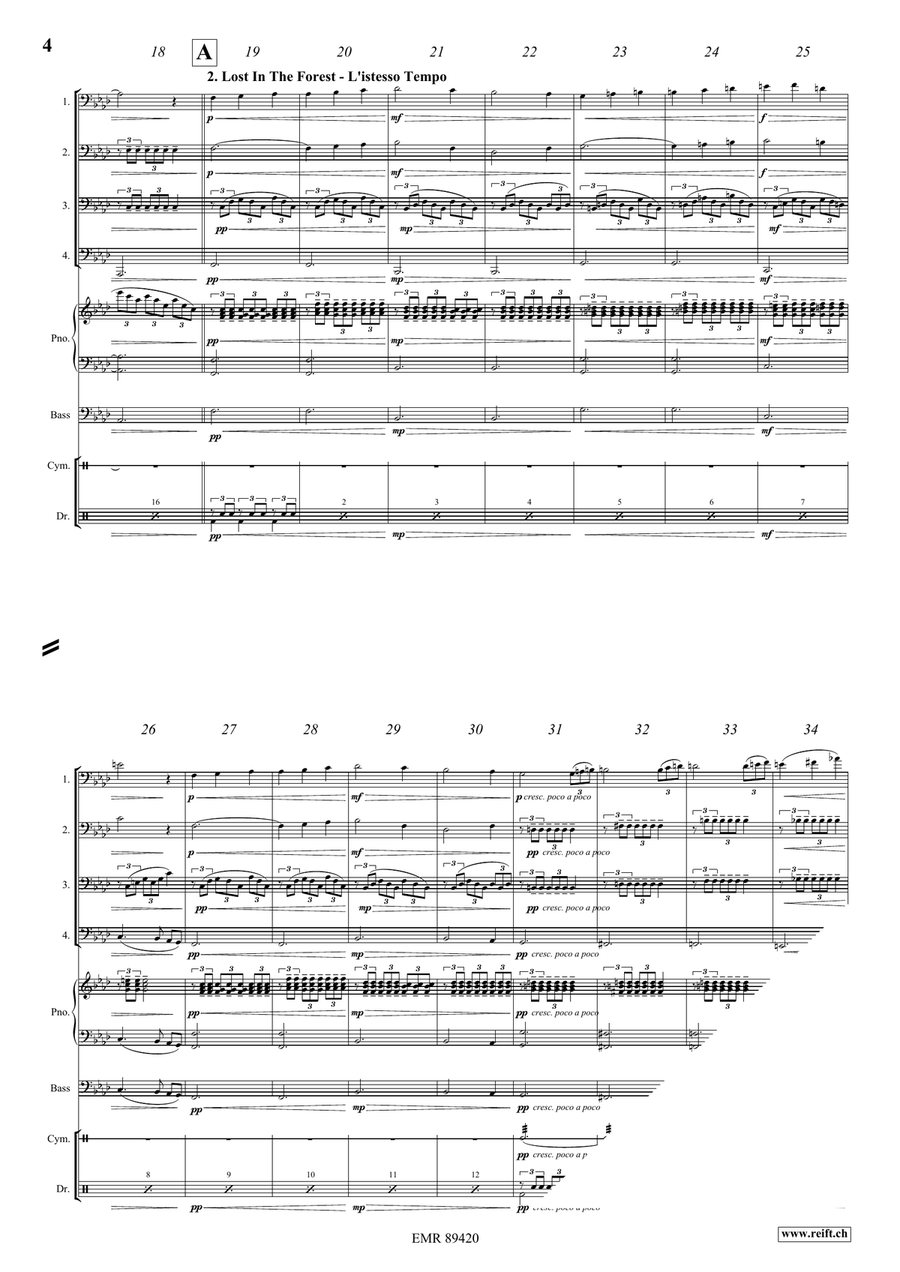 Snow White Snow White Tuba Quartet scores gallery preview page 5