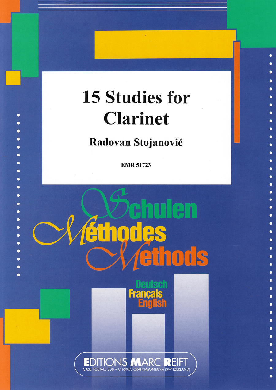 15 Studies for Clarinet 15 Studies for Clarinet Clarinet Solo scores gallery preview page 1