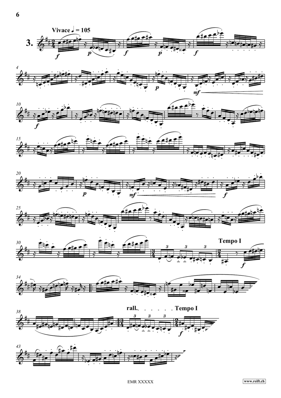 15 Studies for Clarinet 15 Studies for Clarinet Clarinet Solo scores gallery preview page 6