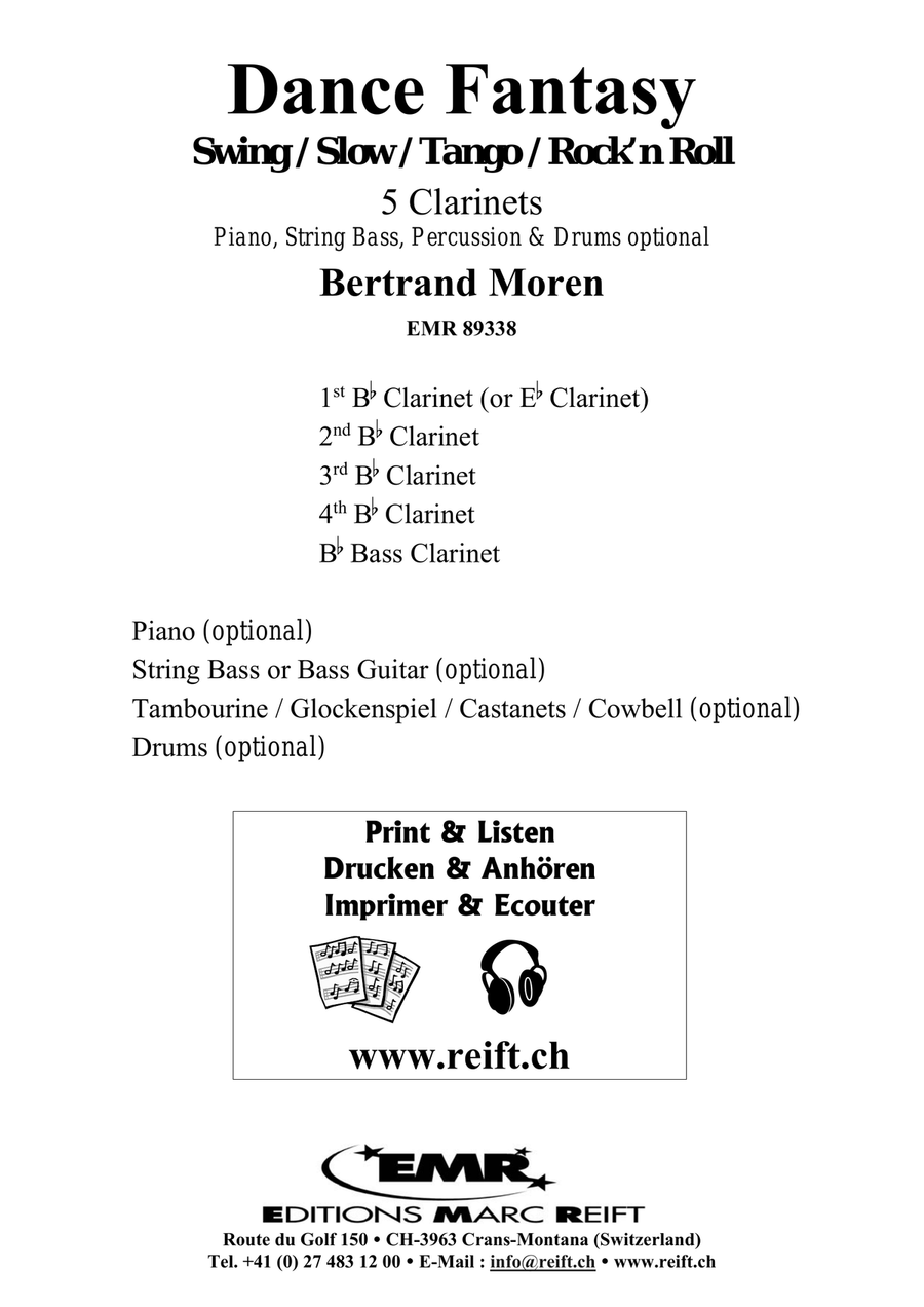 Dance Fantasy Dance Fantasy Clarinet Quintet scores gallery preview page 2