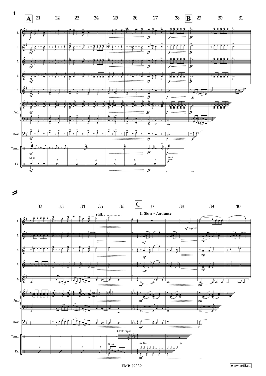 Dance Fantasy Dance Fantasy Saxophone Quintet scores gallery preview page 5
