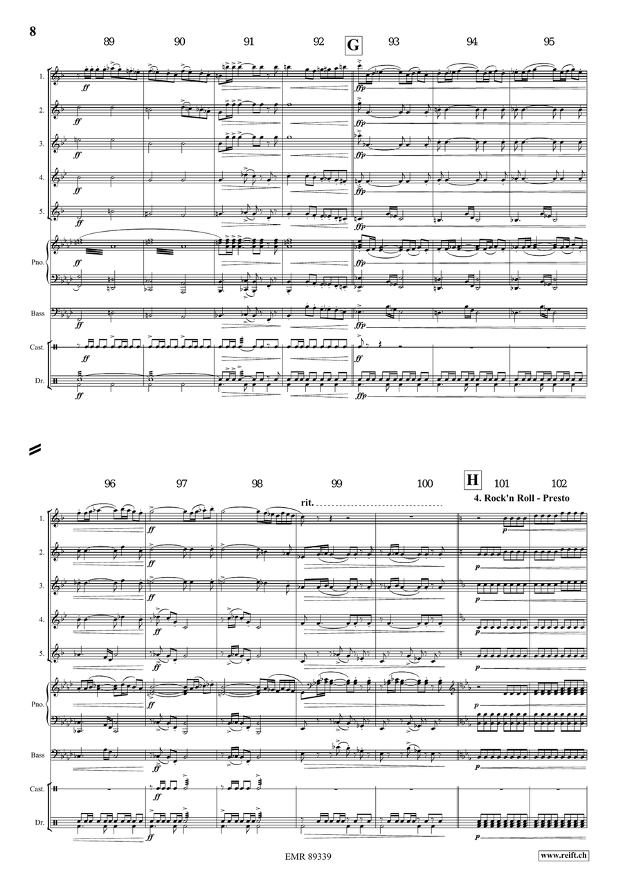 Dance Fantasy Dance Fantasy Saxophone Quintet scores gallery preview page 7