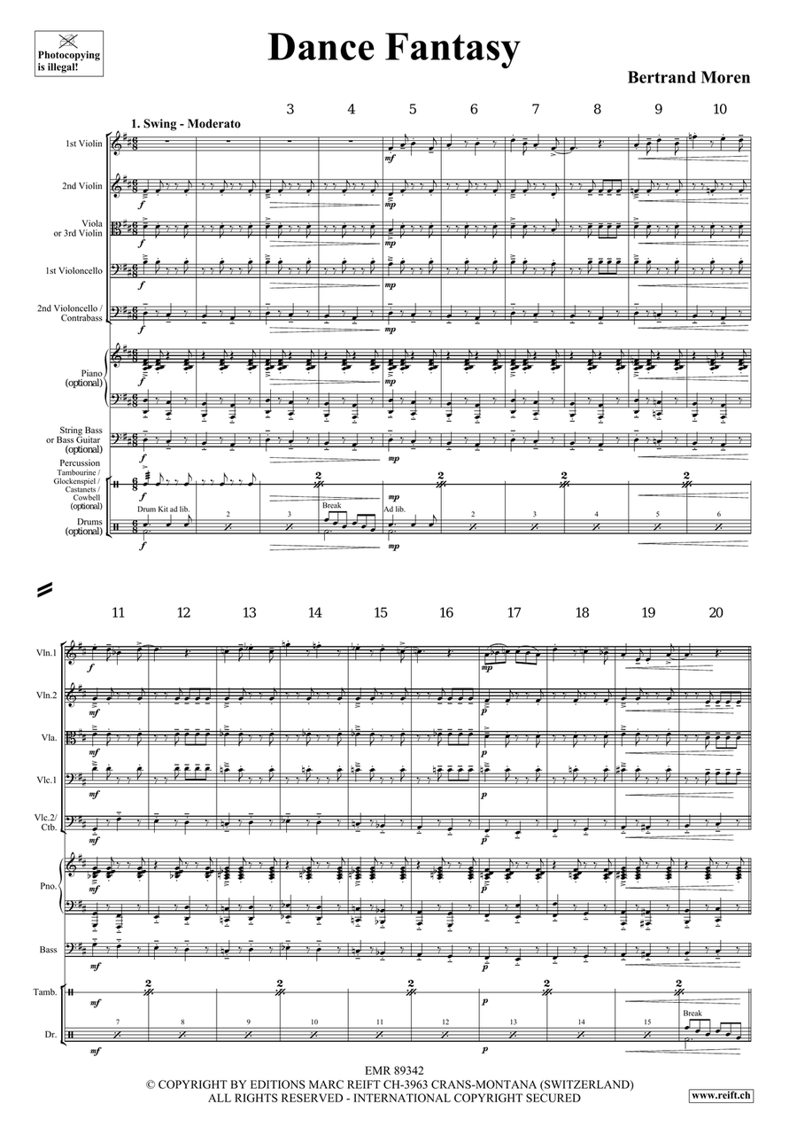 Dance Fantasy Dance Fantasy String Quintet scores gallery preview page 4