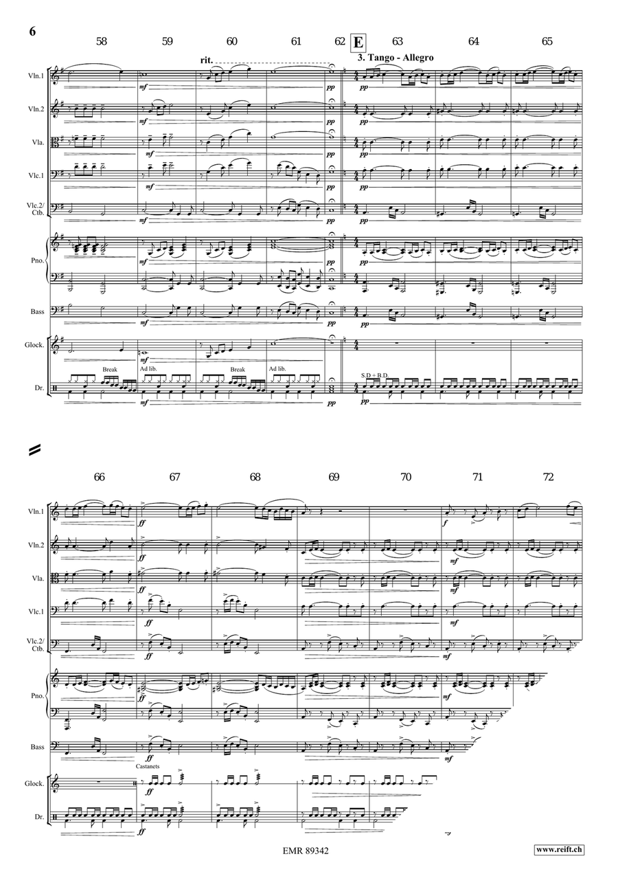 Dance Fantasy Dance Fantasy String Quintet scores gallery preview page 7