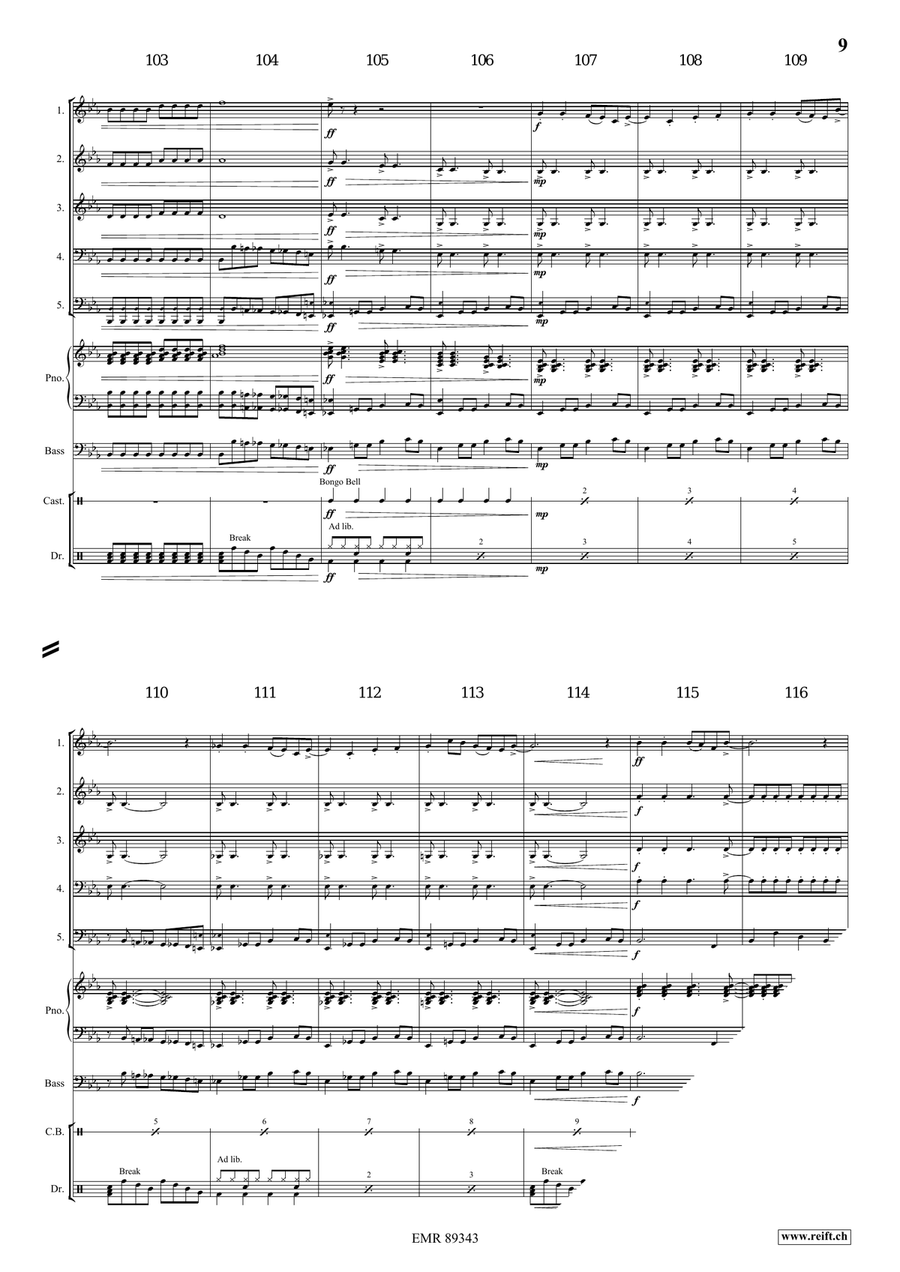 Dance Fantasy Dance Fantasy Brass Quintet scores gallery preview page 8