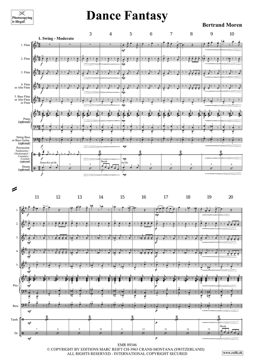 Dance Fantasy Dance Fantasy Flute scores gallery preview page 4