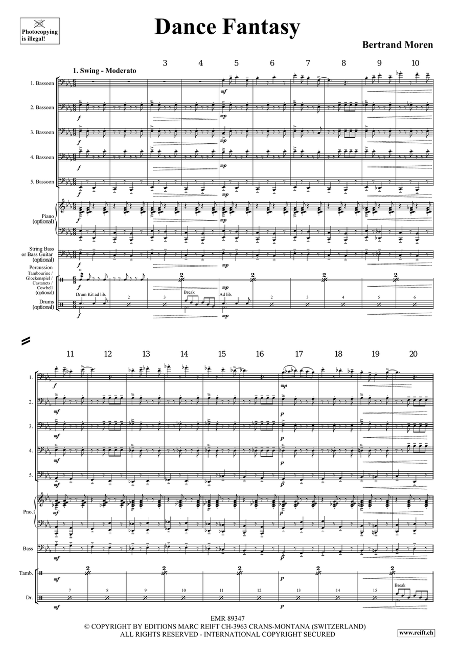 Dance Fantasy Dance Fantasy Bassoon scores gallery preview page 4