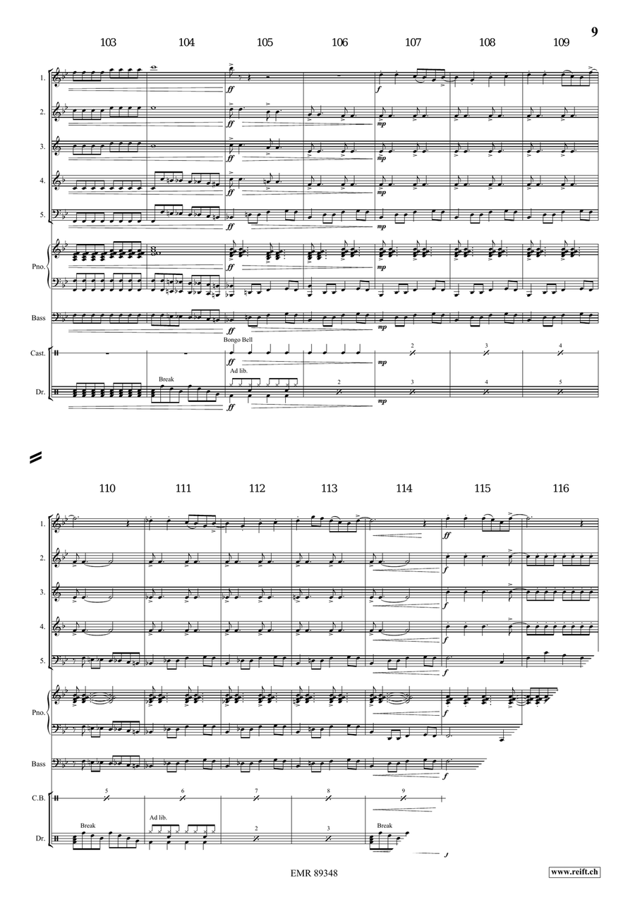 Dance Fantasy Dance Fantasy Woodwind Quintet scores gallery preview page 8