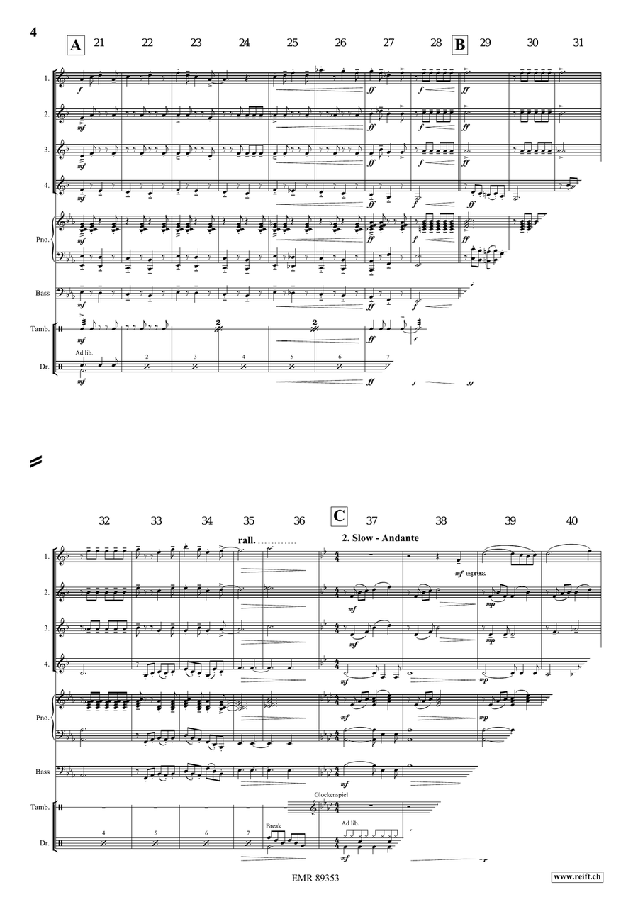 Dance Fantasy Dance Fantasy Clarinet Quartet scores gallery preview page 5