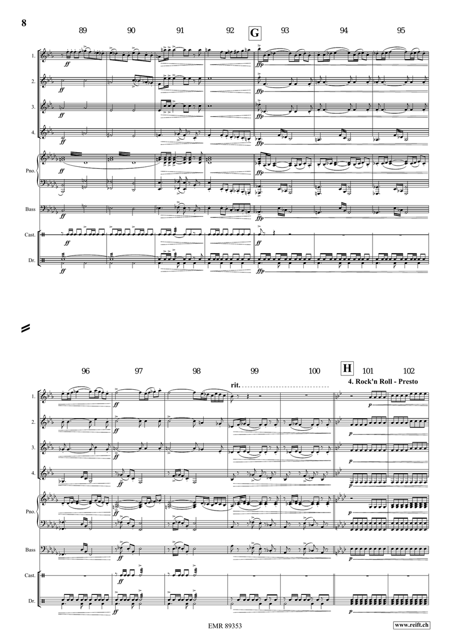 Dance Fantasy Dance Fantasy Clarinet Quartet scores gallery preview page 7