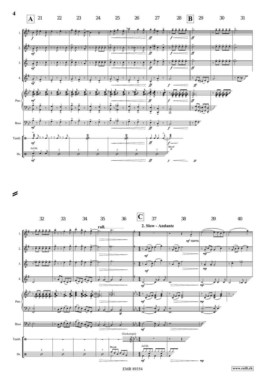 Dance Fantasy Dance Fantasy Saxophone Quartet scores gallery preview page 5