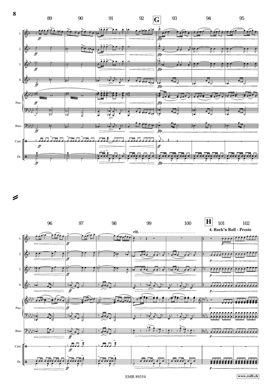 Dance Fantasy Dance Fantasy Saxophone Quartet scores gallery preview page 7