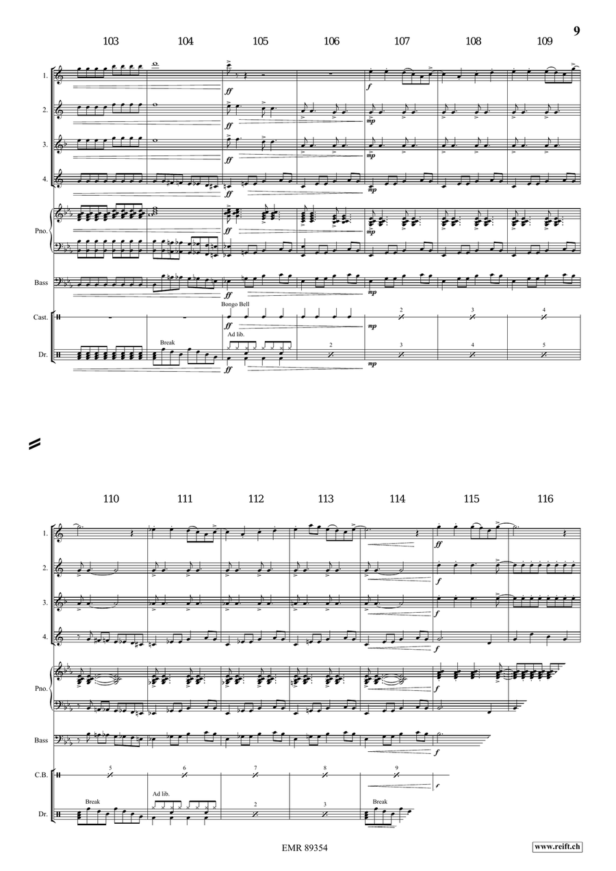 Dance Fantasy Dance Fantasy Saxophone Quartet scores gallery preview page 8