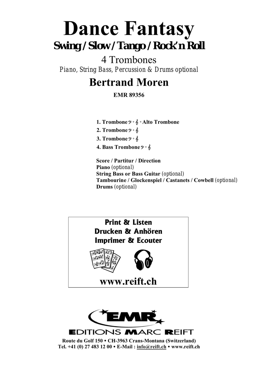 Dance Fantasy Dance Fantasy Trombone Quartet scores gallery preview page 2