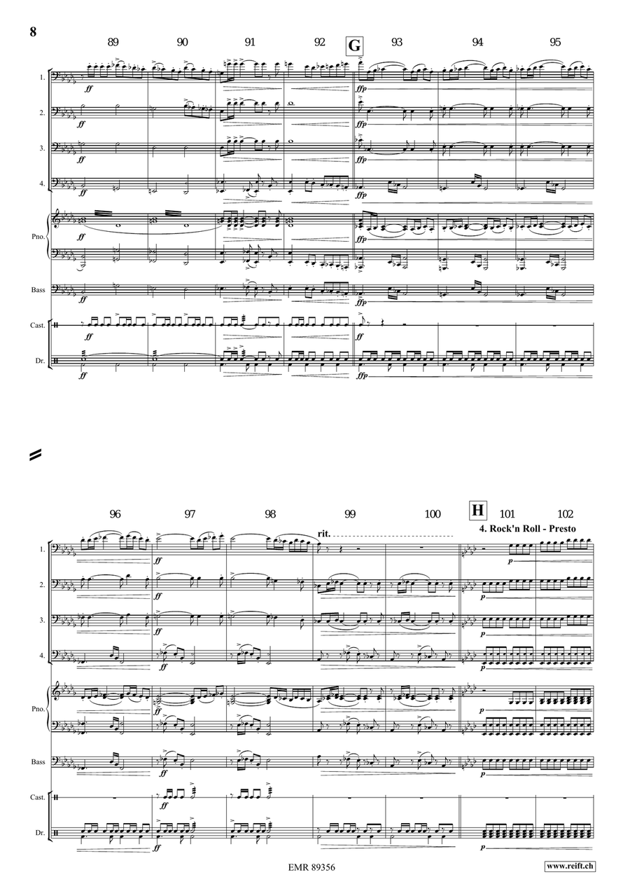 Dance Fantasy Dance Fantasy Trombone Quartet scores gallery preview page 7