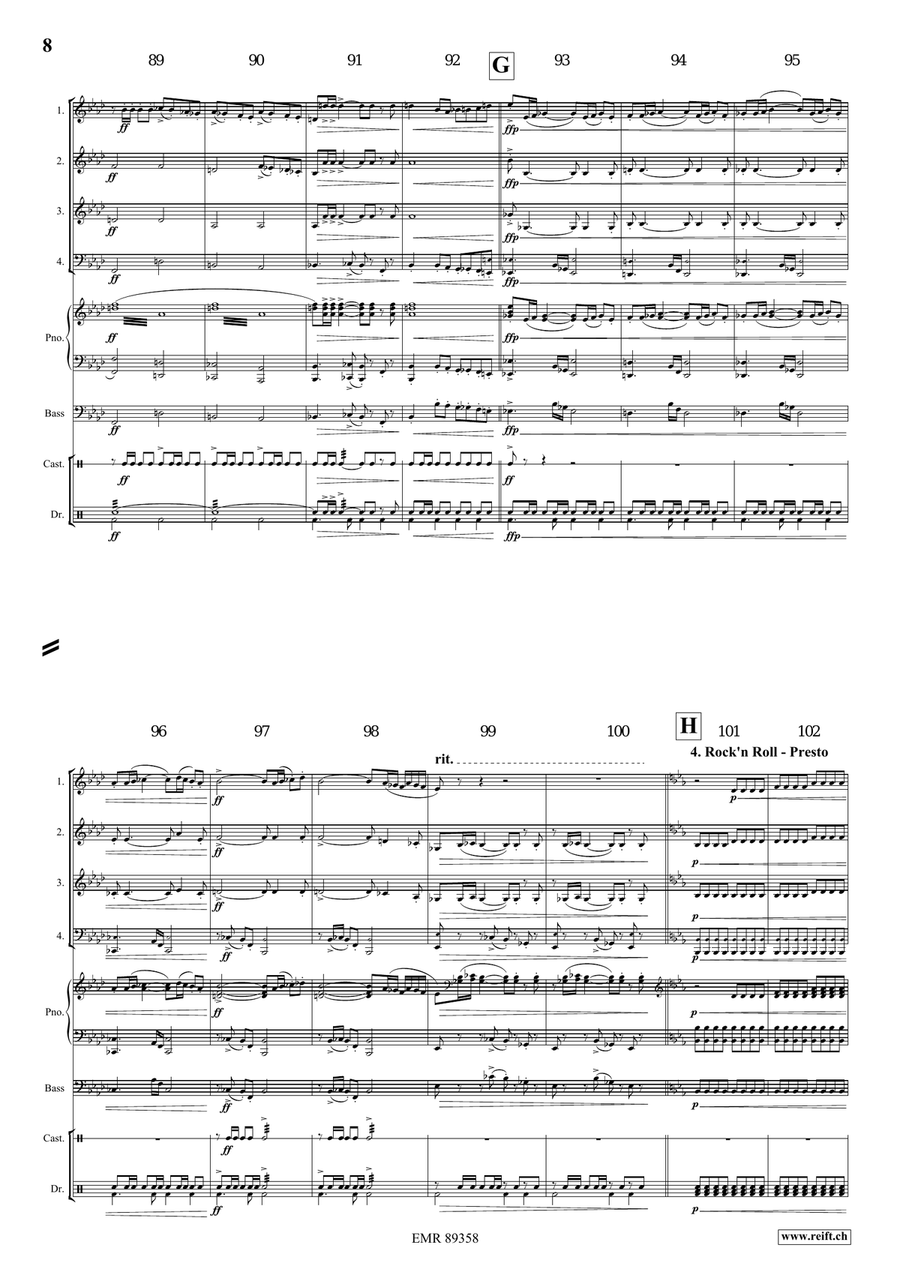 Dance Fantasy Dance Fantasy Brass Quartet scores gallery preview page 7