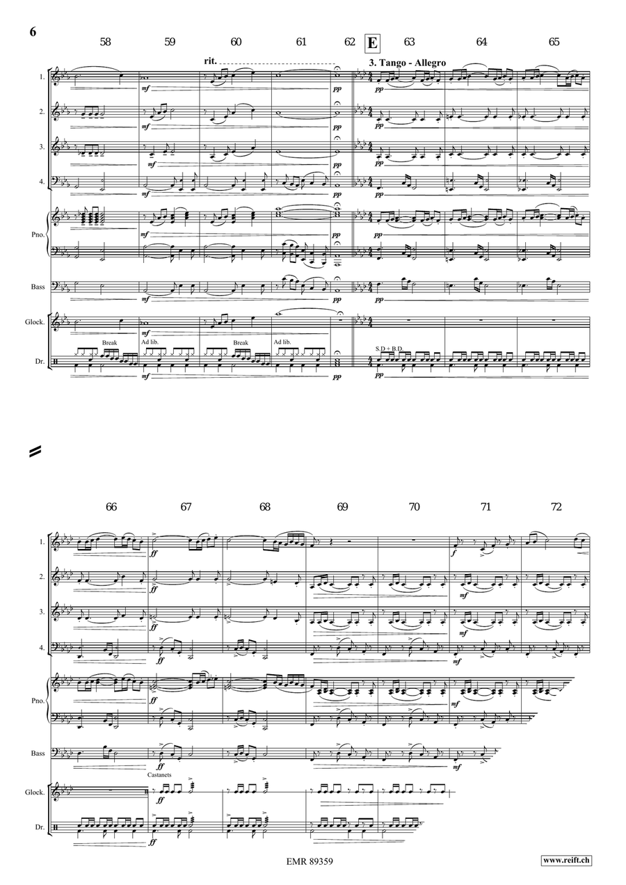 Dance Fantasy Dance Fantasy Woodwind Quartet scores gallery preview page 6