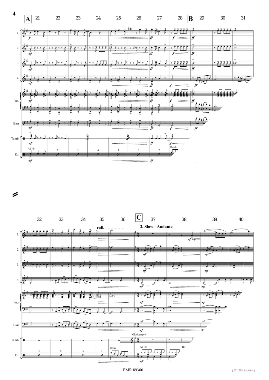 Dance Fantasy Dance Fantasy Flute Quartet scores gallery preview page 5