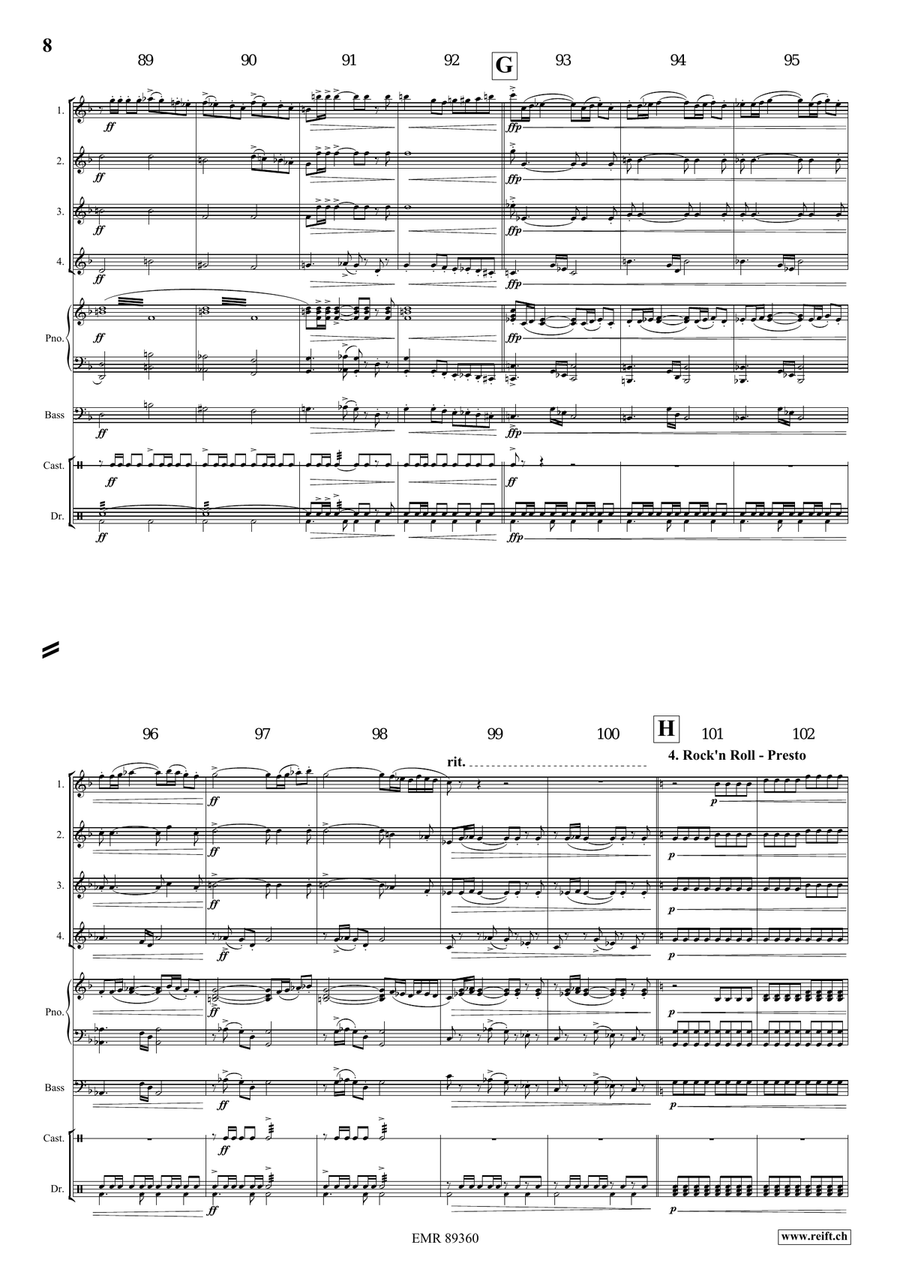 Dance Fantasy Dance Fantasy Flute Quartet scores gallery preview page 7