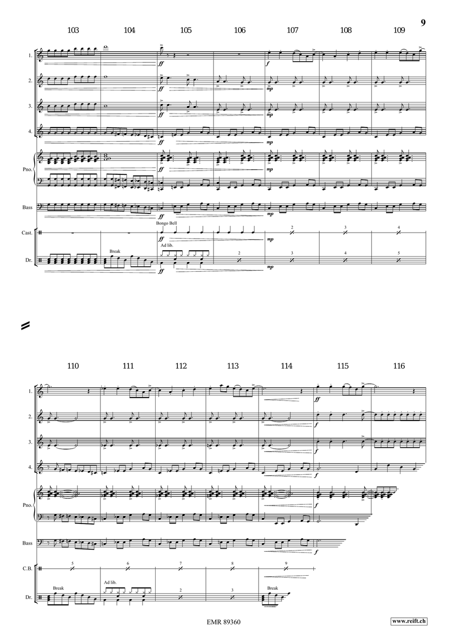 Dance Fantasy Dance Fantasy Flute Quartet scores gallery preview page 8