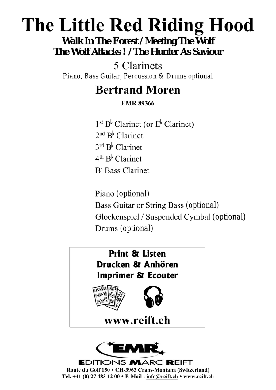 The Little Red Riding Hood Clarinet Quintet scores gallery preview page 2