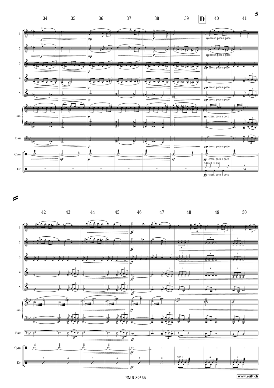 The Little Red Riding Hood Clarinet Quintet scores gallery preview page 6