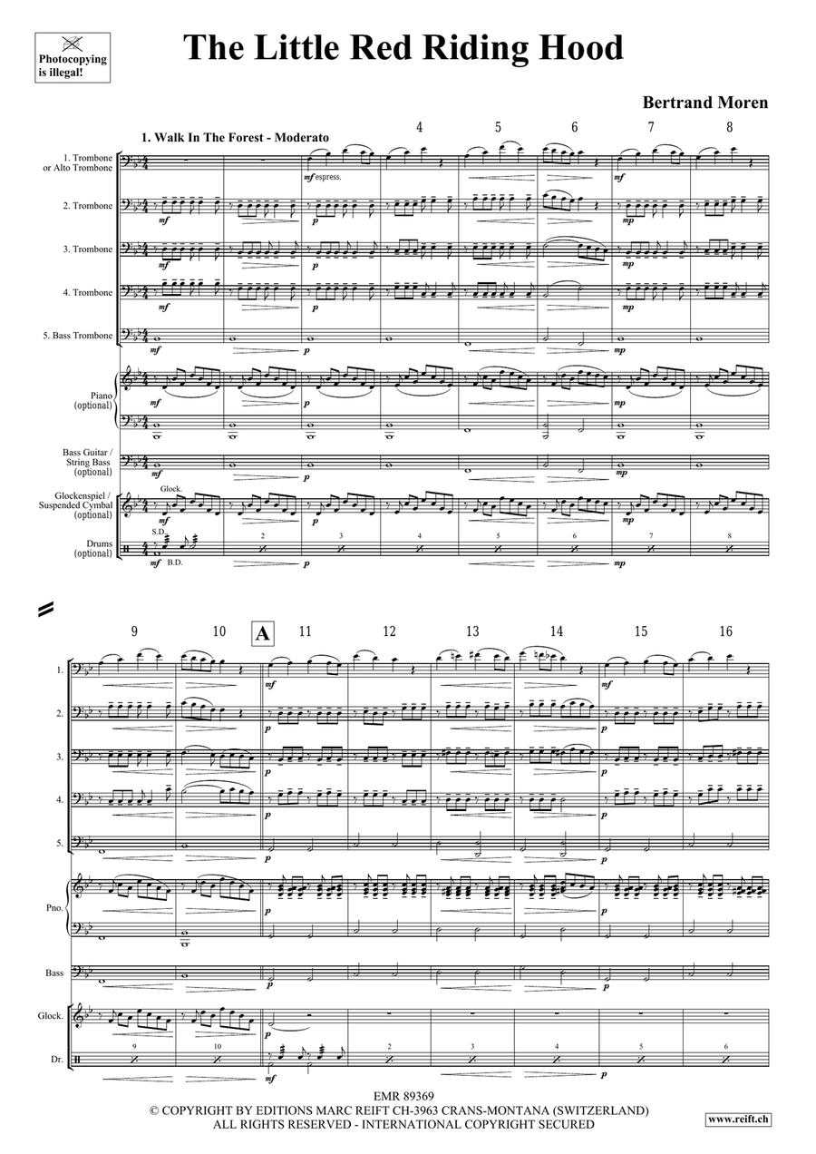 The Little Red Riding Hood Trombone scores gallery preview page 4