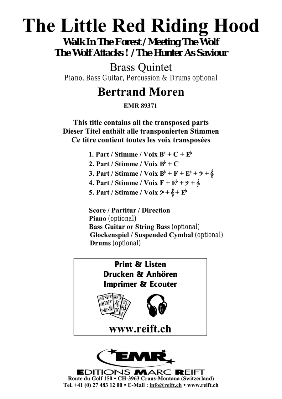 The Little Red Riding Hood Brass Quintet scores gallery preview page 2