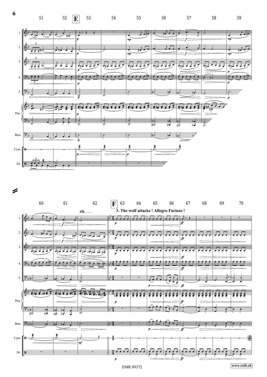 The Little Red Riding Hood Woodwind Quintet scores gallery preview page 7