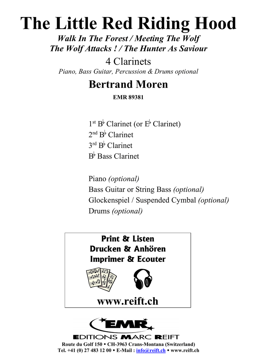 The Little Red Riding Hood Clarinet Quartet scores gallery preview page 2