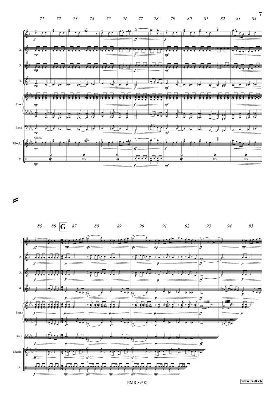 The Little Red Riding Hood Clarinet Quartet scores gallery preview page 8