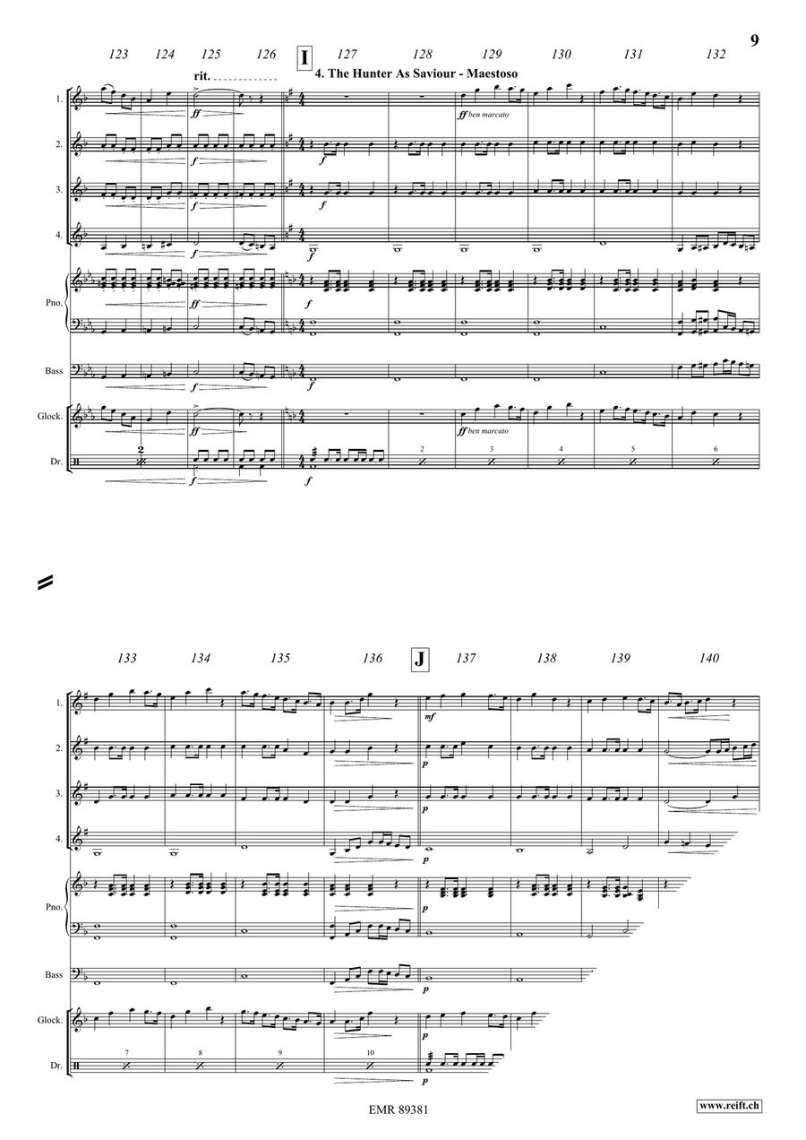 The Little Red Riding Hood Clarinet Quartet scores gallery preview page 9