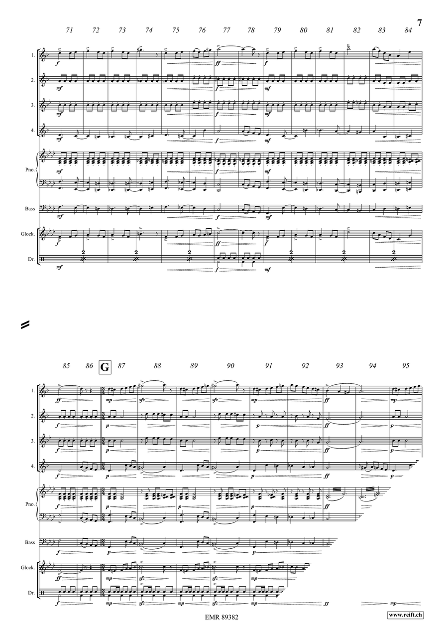 The Little Red Riding Hood Saxophone Quartet scores gallery preview page 8