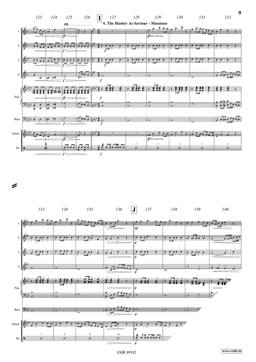 The Little Red Riding Hood Saxophone Quartet scores gallery preview page 9