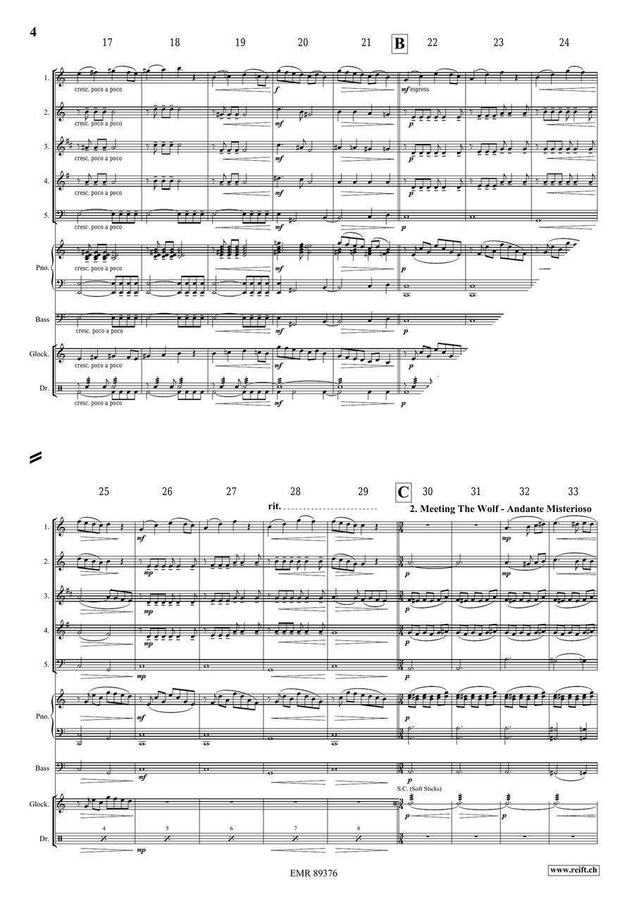 The Little Red Riding Hood Woodwind Quintet scores gallery preview page 5