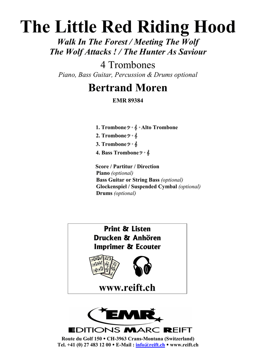 The Little Red Riding Hood Trombone Quartet scores gallery preview page 2