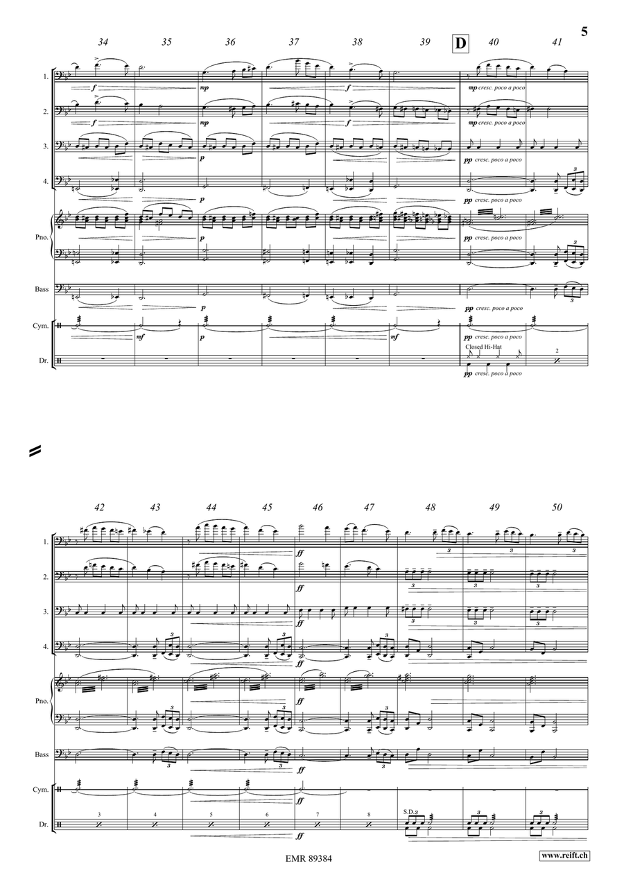 The Little Red Riding Hood Trombone Quartet scores gallery preview page 6