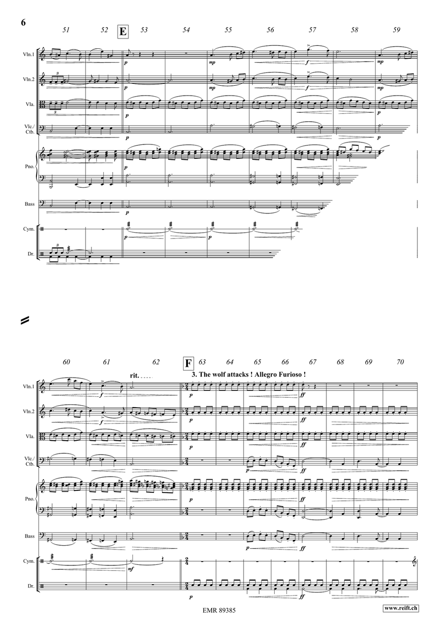 The Little Red Riding Hood String Quartet scores gallery preview page 7