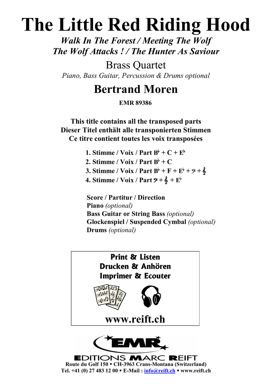 The Little Red Riding Hood Brass Quartet scores gallery preview page 2