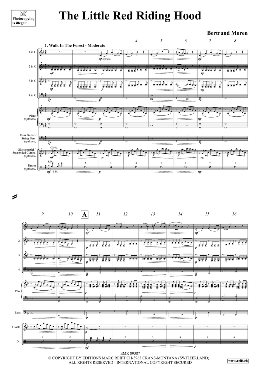 The Little Red Riding Hood Woodwind Quartet scores gallery preview page 4
