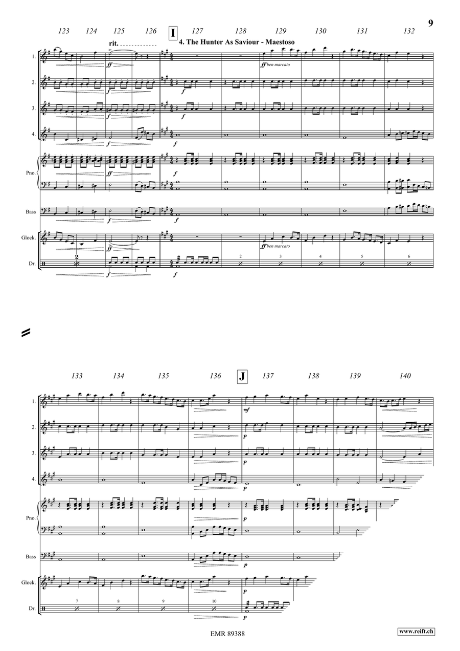 The Little Red Riding Hood Flute Quartet scores gallery preview page 9