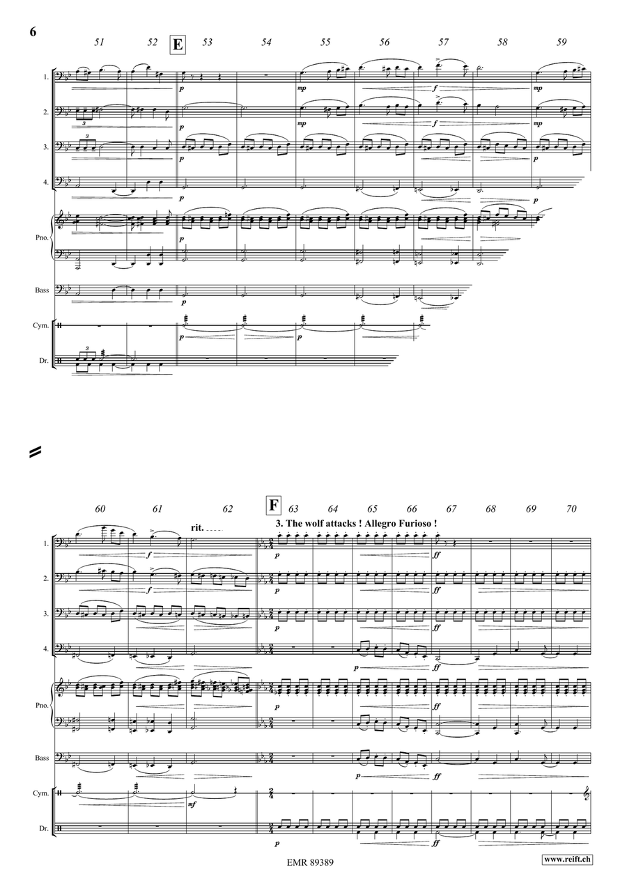 The Little Red Riding Hood Bassoon Quartet scores gallery preview page 7