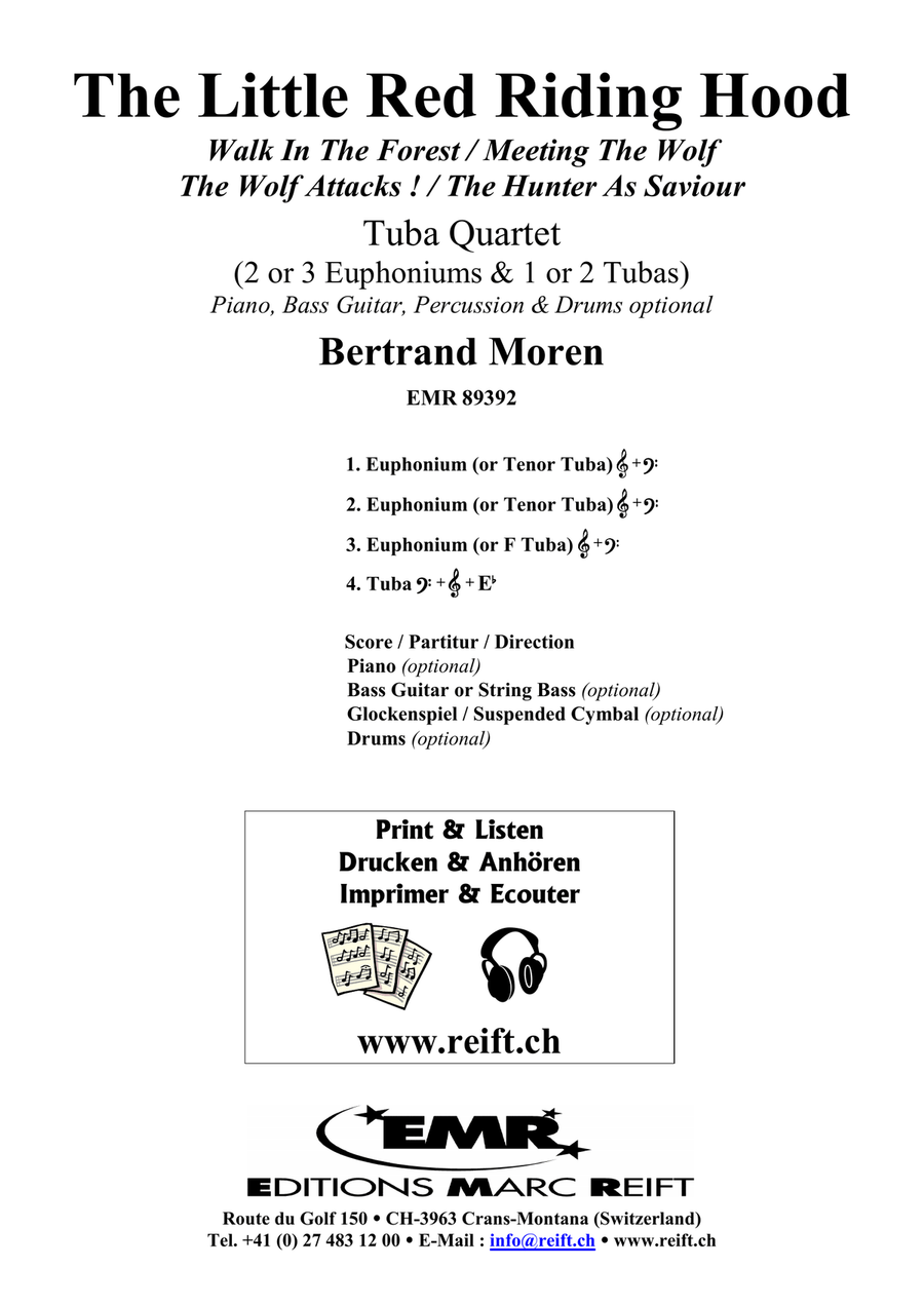 The Little Red Riding Hood Tuba Quartet scores gallery preview page 2