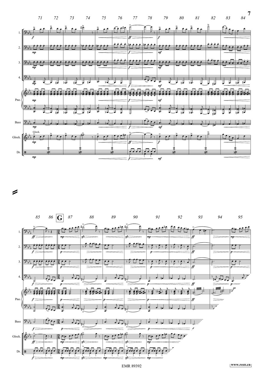 The Little Red Riding Hood Tuba Quartet scores gallery preview page 8
