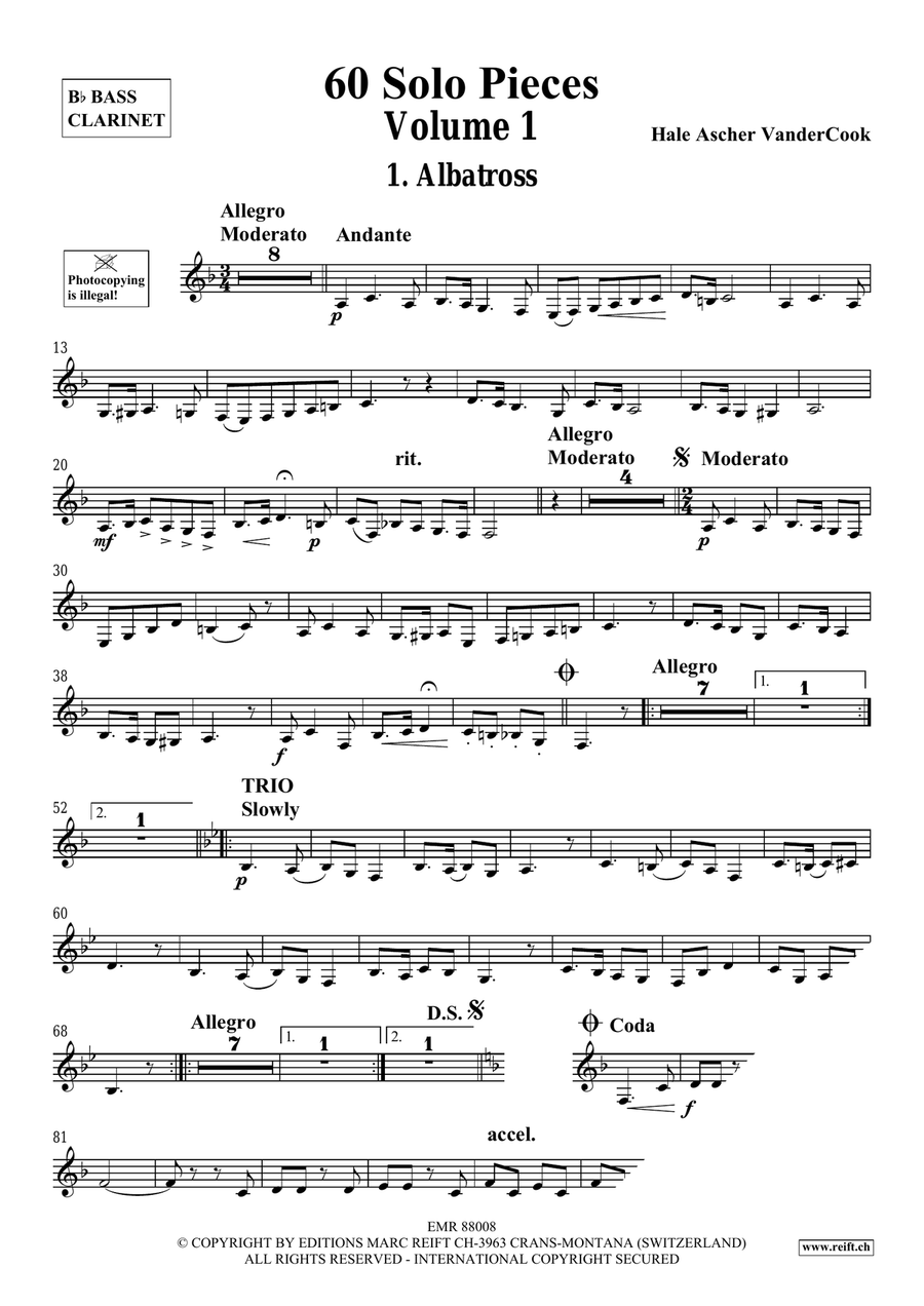 60 Solo Pieces Volume 1 60 Solo Pieces Volume 1 Bass Clarinet scores gallery preview page 4